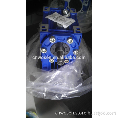 1:100 ratio speed reductor Aluminum alloy worm gear box
